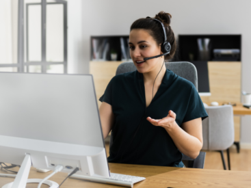 Virtual Assistant using communication tools like email and video calls to interact with clients.